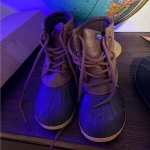 Sperry Kids Brown and Black Boots